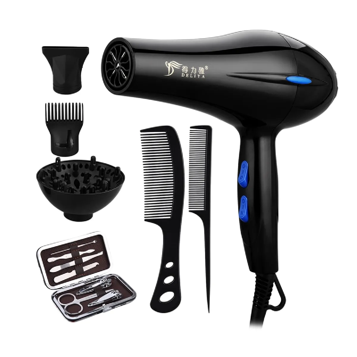 Sèche-cheveux professionnel - Noir