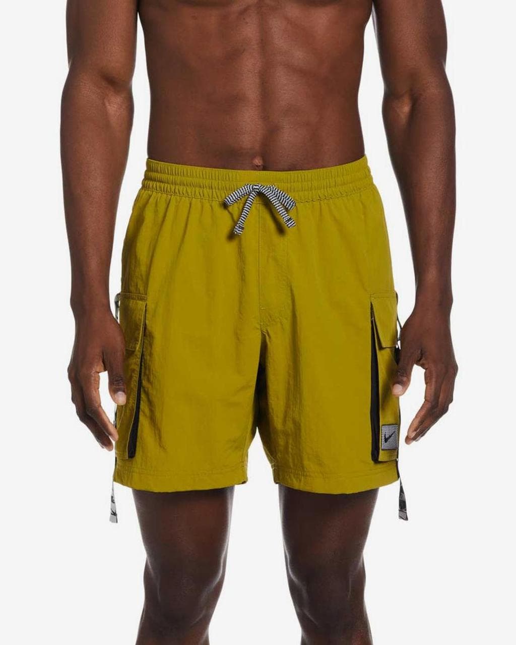 Maillot de bain Nike Swim Volley Belt Logo 7" jaune - XS